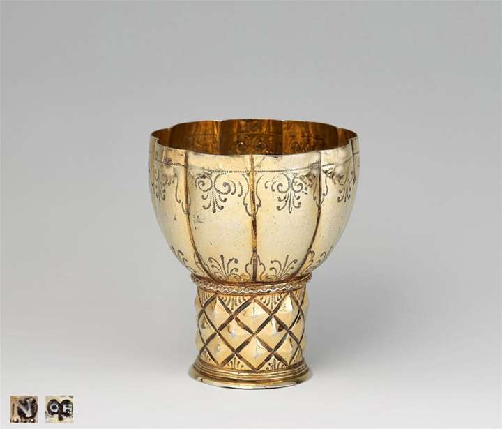 Silver-Gilt “Roemer” with Diamond-Pattern and Lobbed Cuppa